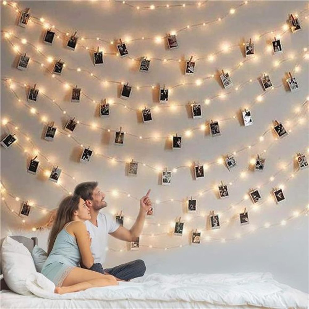 Photo Clip String Light - 33Ft 100LED Fairy Lights with Clips for Pictures - Picture 1 of 7
